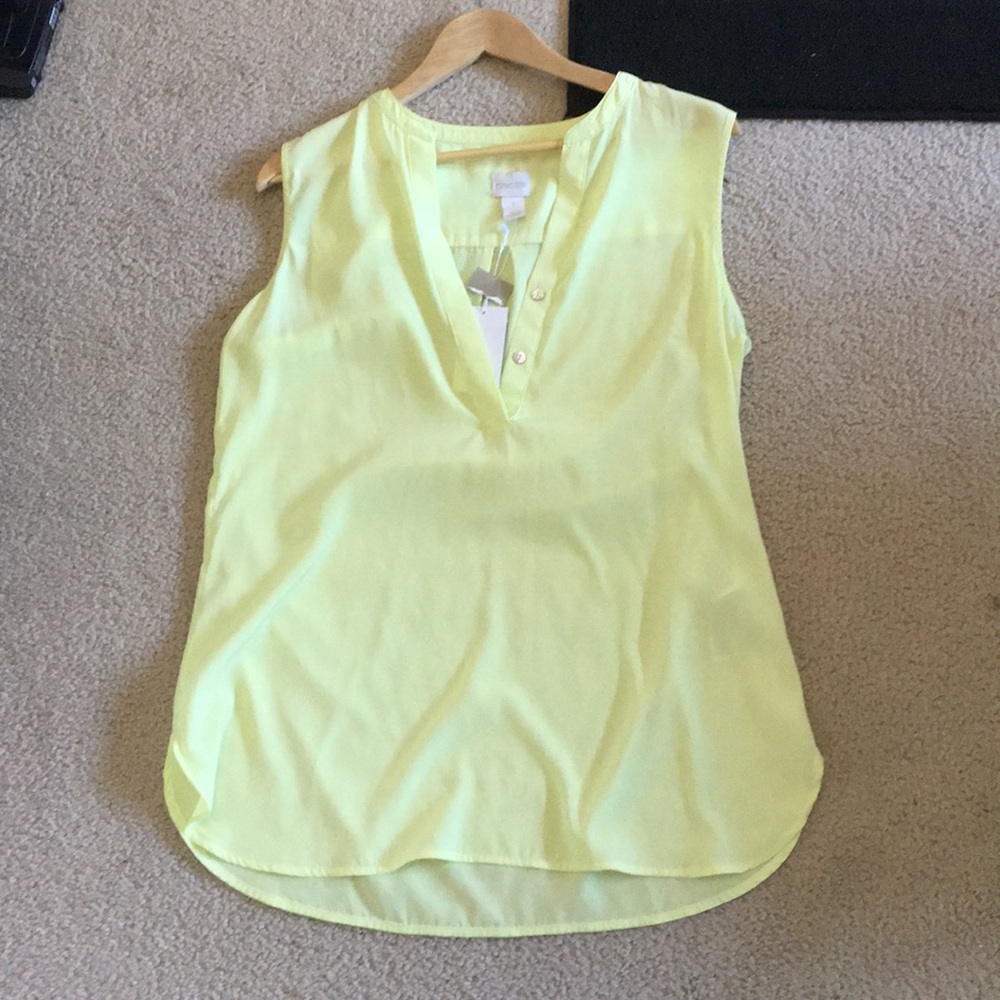 Pale Green Sleeveless Blouse
